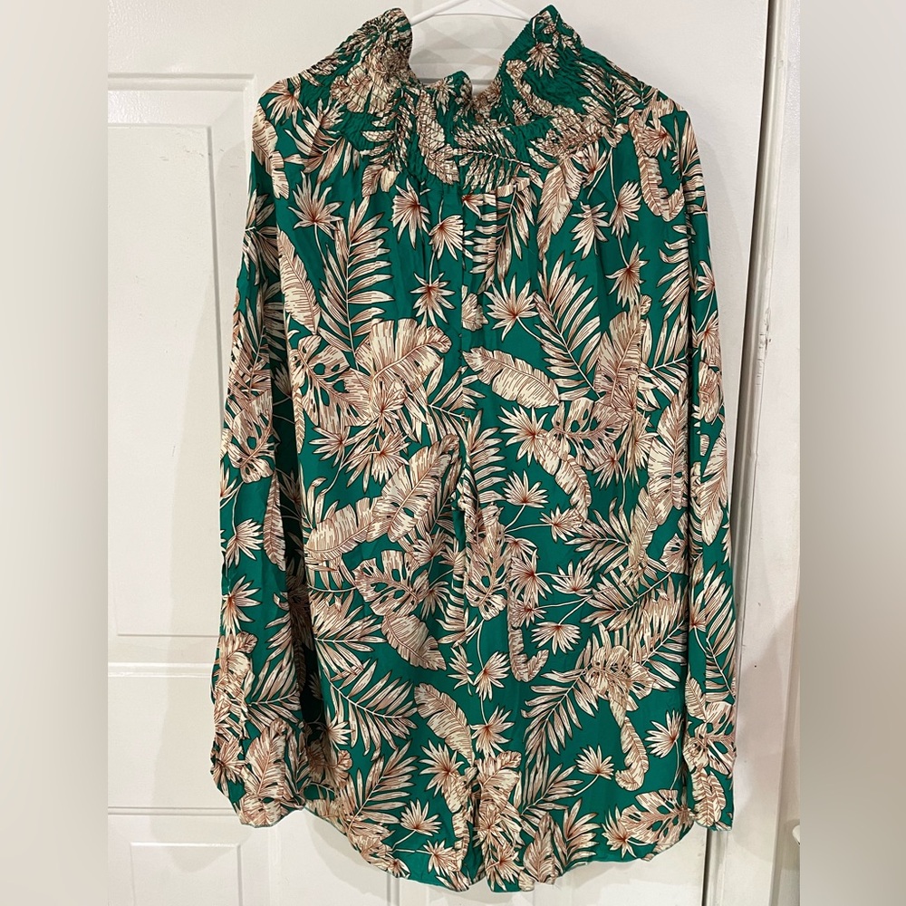 New!!!! NALI COLLECTION Tropical Print Wide Leg Pants  Size S-M